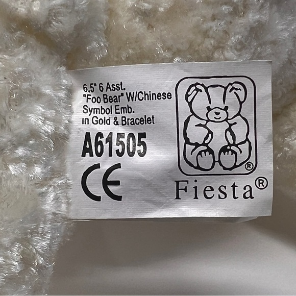 NWT Fiesta Foo White Love Bear With Pink Quartz Power Bead Bracelet - Picture 7 of 7